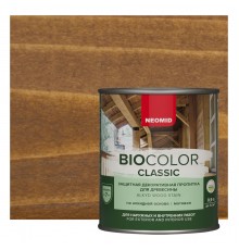 NEOMID BIO COLOR CLASSIC / НЕОМИД БИО КОЛОР КЛАССИК защитная декоративная пропитка на алкидной основе, дуб (0,9л)
