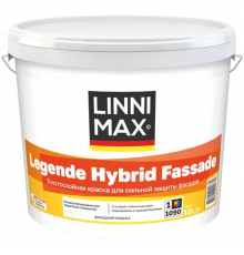 LINNIMAX LEGENDE HYBRID FASSADE / ЛИННИМАКС ЛЕГЕНДЕ ГИБРИД ФАССАДЕ краска фасадная силикон-модифицированная толстослойная стойкая к выцветанию для наружных работ база 3 (9,4л)