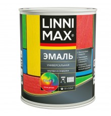 LINNIMAX / ЛИННИМАКС эмаль алкидная универсальная для наружных и внутренних работ глянцевая база 3 (0,69л)