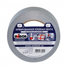 UNIBOB / УНИБОБ лента клейкая армированная, серый (48мм х 40м)