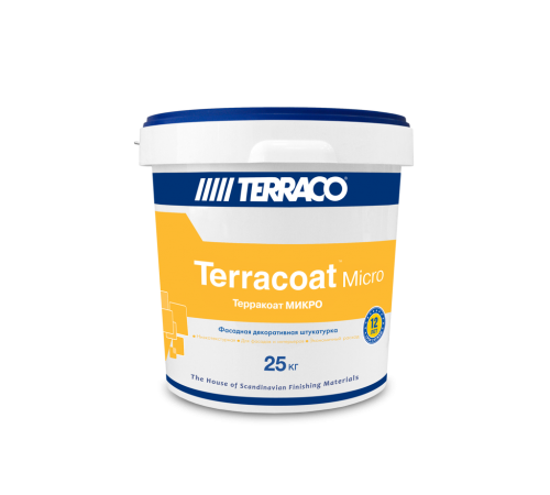 TERRACO ТЕРРАКОАТ МИКРО декоративная штукатурка, для внутр. и наруж. работ, эффект "шуба"(25кг)
