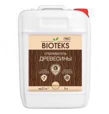 ТЕКС ПРОФИ ОТБЕЛИВАТЕЛЬ ДРЕВЕСИНЫ средство от всех видов поверхностных биопоражений (5л)