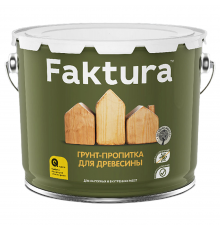 FAKTURA / ФАКТУРА грунт-пропитка для дерева на водн.основе с защитой от биопоражения, для вн/нар (9л)