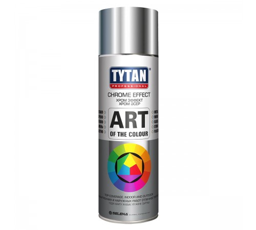 TYTAN PROFESSIONAL ART OF THE COLOR / ТИТАН ПРОФЕШИОНАЛ АРТ ОФ ВЕ КОЛОР краска аэрозольная, хром (400мл)