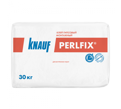 KNAUF PERLFIX / КНАУФ ПЕРЛФИКС клей монтажный на основе гипса с полимерными добавками для ГКЛ (30кг) KNAUF PERLFIX / КНАУФ ПЕРЛФИКС клей монтажный на основе гипса с полимерными добавками для ГКЛ (30кг)