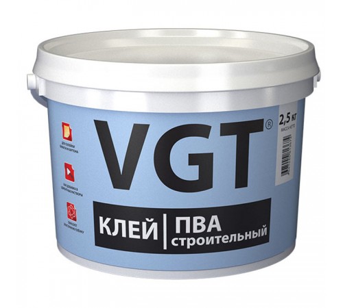 VGT / ВГТ клей ПВА строительный для добавки к цементному раствору и приклеиванию бумаги (10кг) VGT / ВГТ клей ПВА строительный для добавки к цементному раствору и приклеиванию бумаги (10кг)