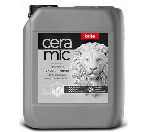 BRITE CERAMIC / БРАЙТ КЕРАМИК грунтовка укрепляющая (5л) BRITE CERAMIC / БРАЙТ КЕРАМИК грунтовка укрепляющая (5л)