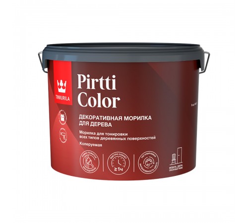 TIKKIVALA (TIKKURILA) PIRTTI COLOR / ТИККИВАЛА (ТИККУРИЛА) ПИРТТИ КОЛОР морилка декоративная для дерева, колеруемая, 9л