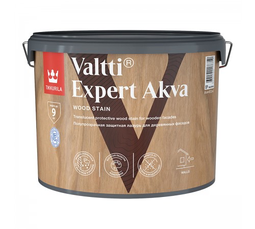 TIKKURILA ВАЛТИ ЭКСПЕРТ АКВА лессирующий антисептик, белый дуб (9л)