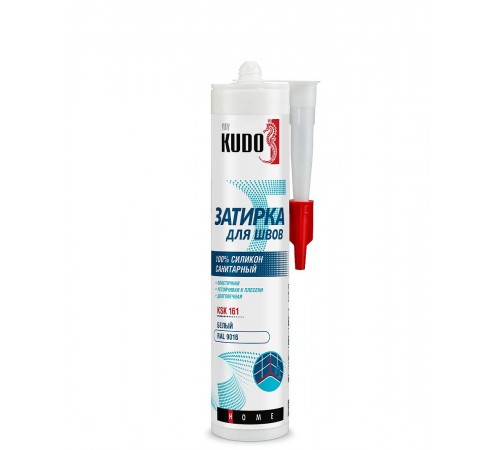 KUDO HOME KSK-161 / КУДО ХОУМ KSK-161 герметик-затирка силиконовый санитарный для швов, RAL 9016 белый (280мл) KUDO HOME KSK-161 / КУДО ХОУМ KSK-161 герметик-затирка силиконовый санитарный для швов, RAL 9016 белый (280мл)
