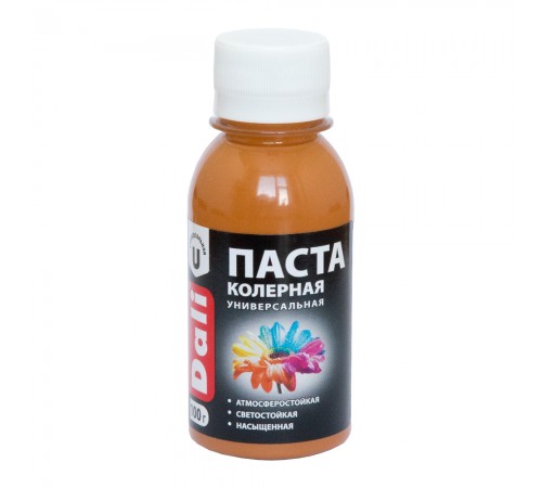 DALI / ДАЛИ паста колерная универсальная атмосферостойкая светостойкая насыщенная бежевый 0,1 кг DALI / ДАЛИ паста колерная универсальная атмосферостойкая светостойкая насыщенная бежевый 0,1 кг