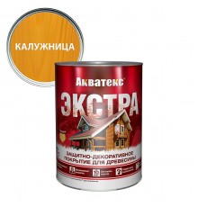 АКВАТЕКС-ЭКСТРА защит.-декор. покрытие для дерева, алкидное, полуглянц, калужница (0,8л) new