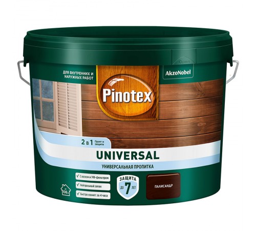 PINOTEX UNIVERSAL / ПИНОТЕКС УНИВЕРСАЛ пропитка 2 в 1, палисандр 9л