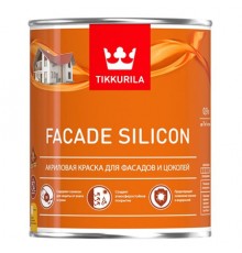 TIKKURILA FACADE SILICON / ТИККУРИЛА ФАСАД СИЛИКОН краска акриловая для фасадов база A 0,9 л