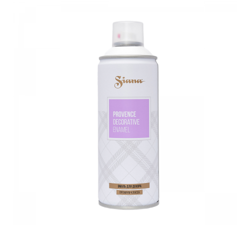SIANA PROVENCE / СИАНА ПРОВАНС эмаль для декора акриловая аэрозольная сатиновая первый снег 520мл SIANA PROVENCE / СИАНА ПРОВАНС эмаль для декора акриловая аэрозольная сатиновая первый снег 520мл