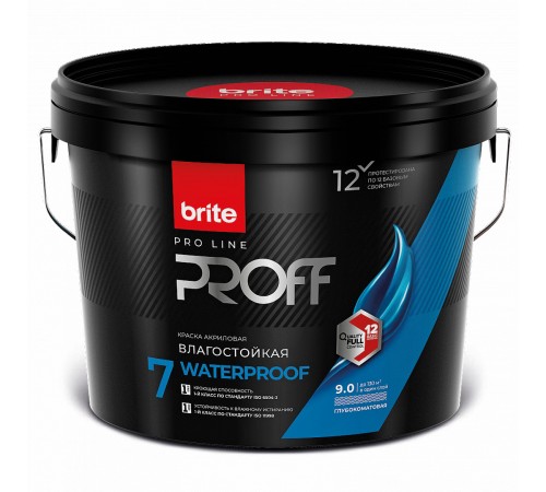 BRITE PROFESSIONAL / БРАЙТ ПРОФЕССИОНАЛ краска интерьерная влагостойкая глубокоматовая, база С (9л) BRITE PROFESSIONAL / БРАЙТ ПРОФЕССИОНАЛ краска интерьерная влагостойкая глубокоматовая, база С (9л)