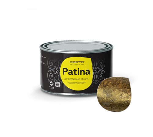 CERTA-PATINA / ЦЕРТА-ПАТИНА эмаль декоративная бронза 0,16кг CERTA-PATINA / ЦЕРТА-ПАТИНА эмаль декоративная бронза 0,16кг