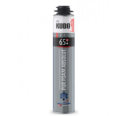 KUDO ABSOLUT PROFF 65+ ARKTIKA / КУДО АБСОЛЮТ ПРОФ 65+ АРКТИКА пена полиуретановая монтажная профессиональная зимняя (1000мл) KUDO ABSOLUT PROFF 65+ ARKTIKA / КУДО АБСОЛЮТ ПРОФ 65+ АРКТИКА пена полиуретановая монтажная профессиональная зимняя (1000мл)