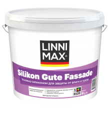 LINNIMAX SILIKON GUTE FASSADE / ЛИННИМАКС СИЛИКОН ГУТЕ ФАССАДЕ краска акриловая водно-дисперсионная силикон-модифицированная для наружных работ база 1 (9л)