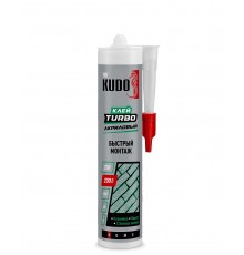 KUDO HOME TURBO / КУДО ХОУМ ТУРБО клей акриловый универсальный для быстрого монтажа белый (280мл)