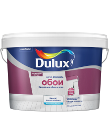 DULUX EASY / ДЮЛАКС ИЗИ краска водно-дисперсионная для всех типов обоев матовая база BW 2,5л