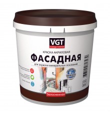 VGT / ВГТ ВД-АК-1180 БЕЛОСНЕЖНАЯ ФАСАДНАЯ краска акриловая, долговечная, матовая (25кг)
