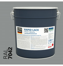 LINNIMAX RAPID-LACK / ЛИННИМАКС РАПИД ЛАК грунт-эмаль алкидная шелковисто-матовая RAL 7042 серый (9л)
