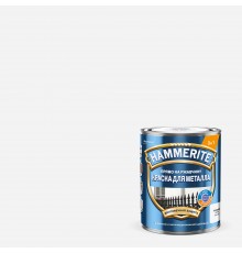 HAMMERITE / ХАММЕРАЙТ краска для металла прямо на ржавчину глянцевая, RAL 9003 белый, 0,75л